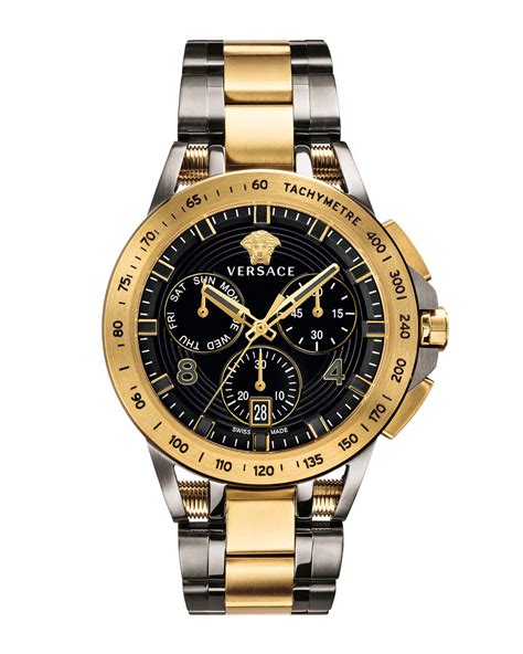 gold men's versace watches|Versace watches men price.